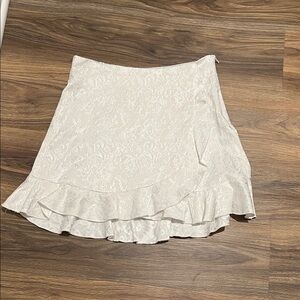 Aqua Cream Lace Mini Skirt